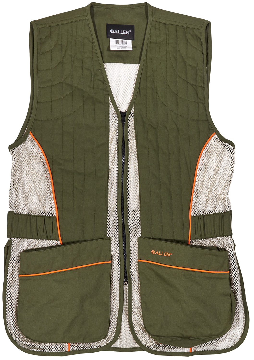 Allen 22611 Shooting Vest Medium/Large Olive and Tan