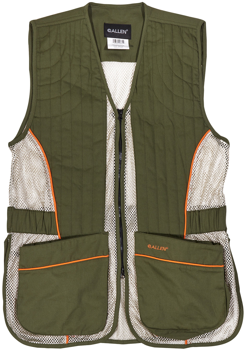 Allen 22611 Shooting Vest Medium/Large Olive and Tan