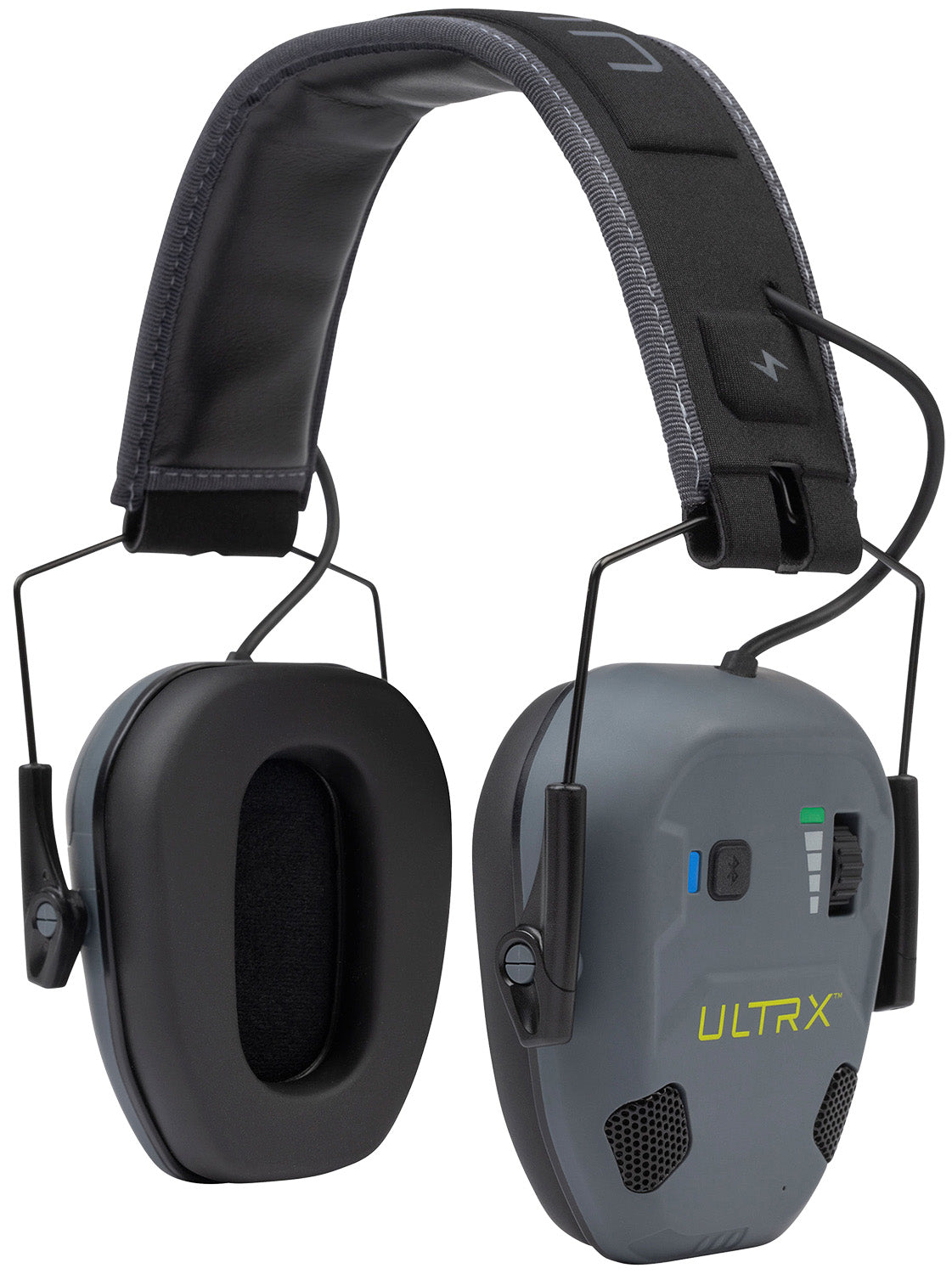 Allen ULTRX Bionic Fuse Hearing Protection Earmuff Bluetooth Slate Gray Over the Head
