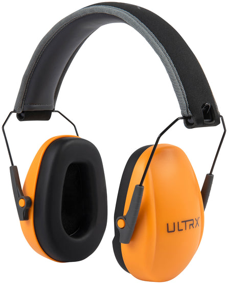 Allen ULTRX Passive Slim Profile Youth Earmuff Over the Head Orange