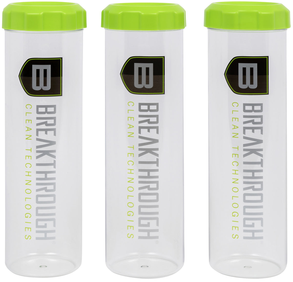 Breakthrough Clean BTSCT3PK Suppressor Tubes 3-Pack Clear/Green