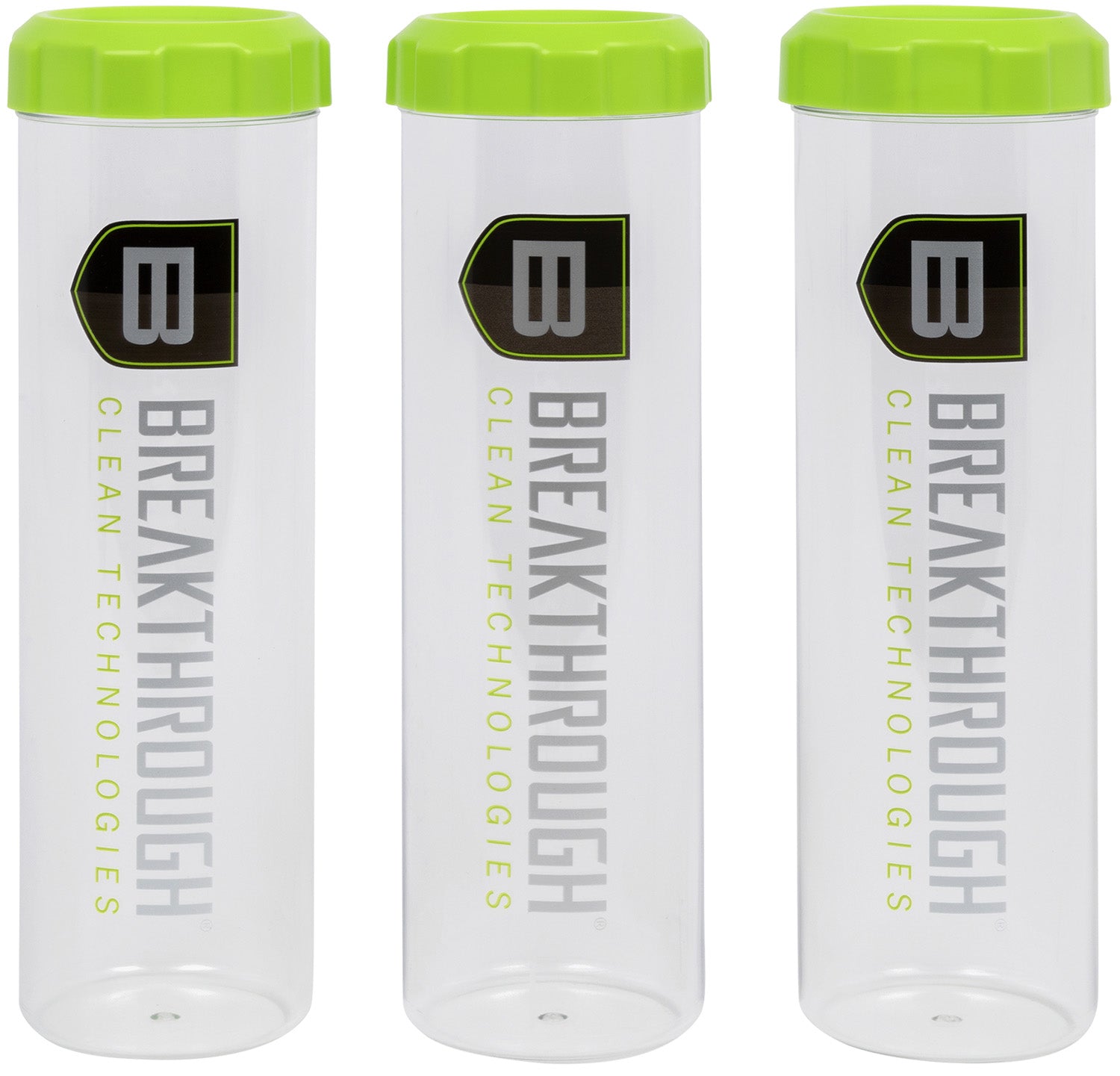 Breakthrough Clean BTSCT3PK Suppressor Tubes 3-Pack Clear/Green