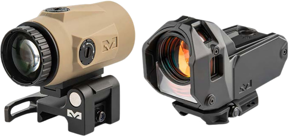Meprolight USA 56223090 M22 Bullseye Reflex Sight & MMX4 Magnifier Set, 4x24mm