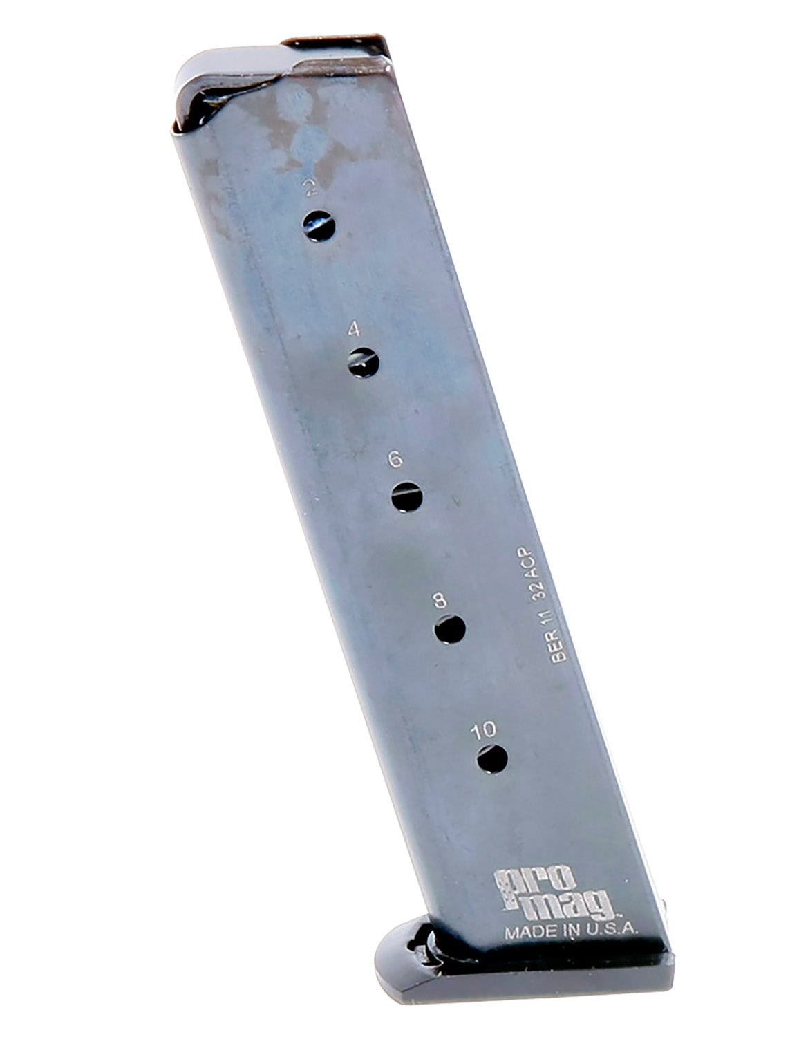 ProMag BER11 Beretta 3032 Tomcat 10-Round .32 ACP Silver Steel Magazine