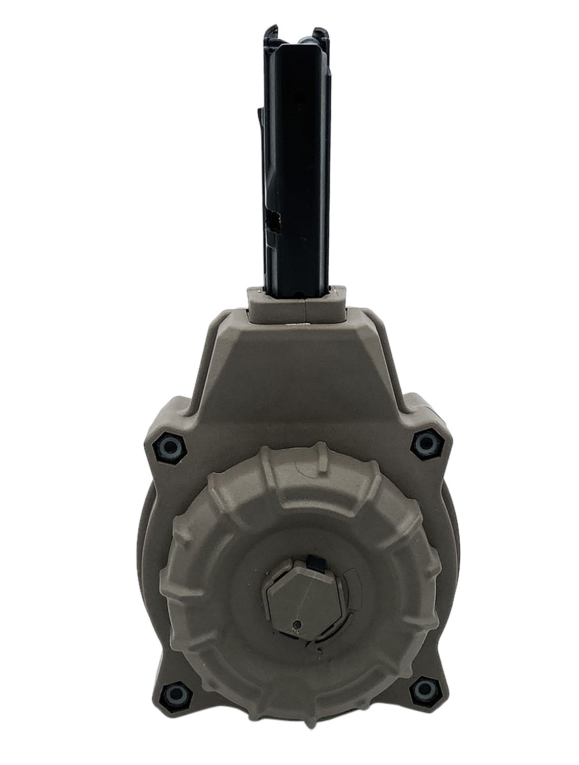 ProMag DRMA80-FDE 5.7x28mm 55rd Drum Mag AR Style FDE DuPont Zytel Polymer