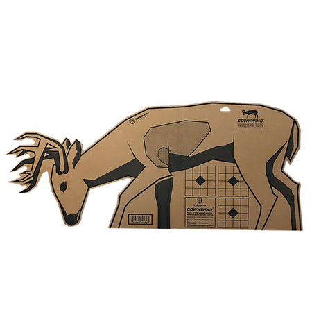 Triumph Systems Downwind Deer Cardboard Standing Silhouette Shooting Target 40" x 17.5"