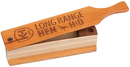 Knight & Hale KHT0207 HD Hen Box Turkey Call Long Range Double-Sided Cherry/Walnut