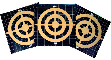 Pro-Shot THSI123PK 12"x12" Hanging Paper Targets Black/Orange 3-Pack