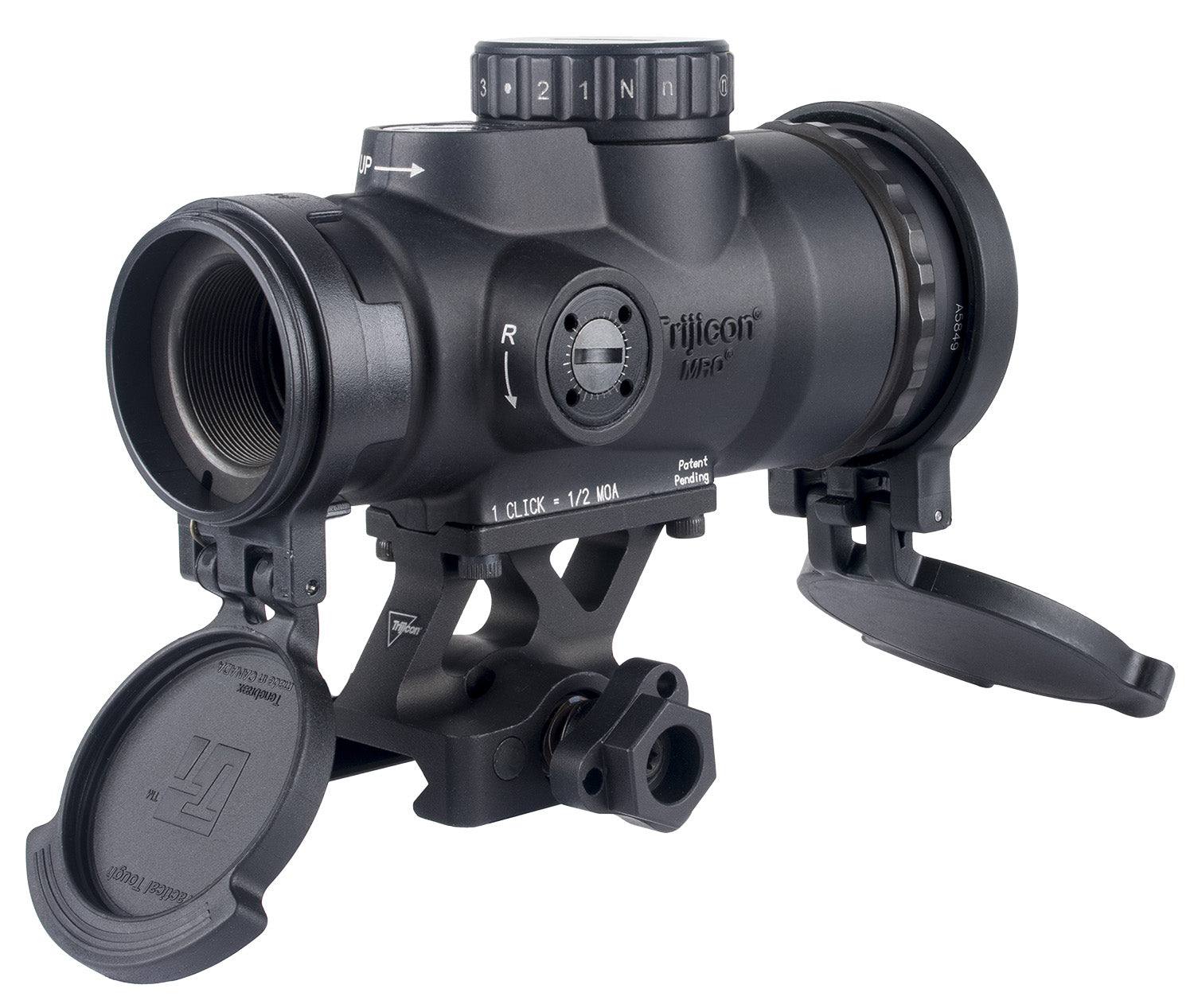 Trijicon 2200108 MRO HD Patrol 1x Black 2 MOA Green Dot 68 MOA Circle Reflex Sight
