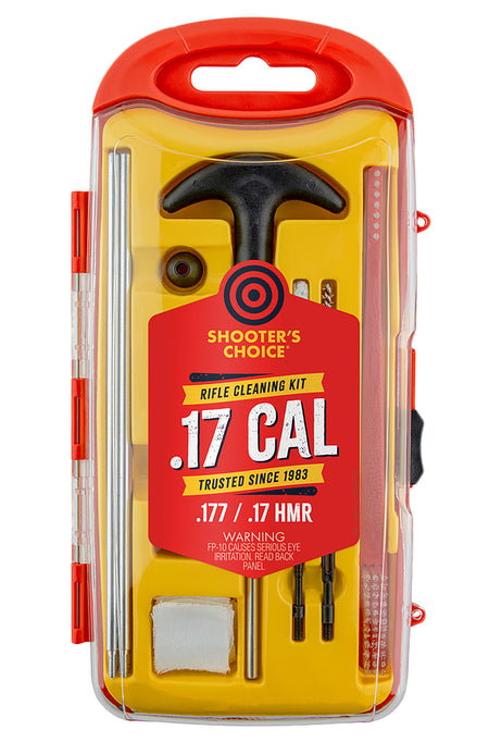 Shooters Choice 17 Caliber Rifle Bore Cleaning Kit with Rod and Brush