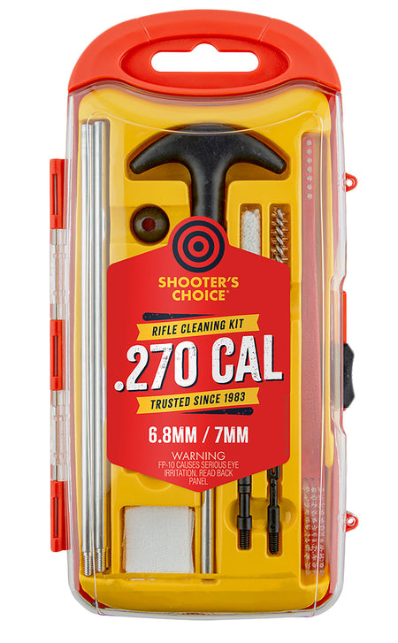 Shooters Choice 270 Cal Rifle Cleaning Kit with Rod Brush and Patches