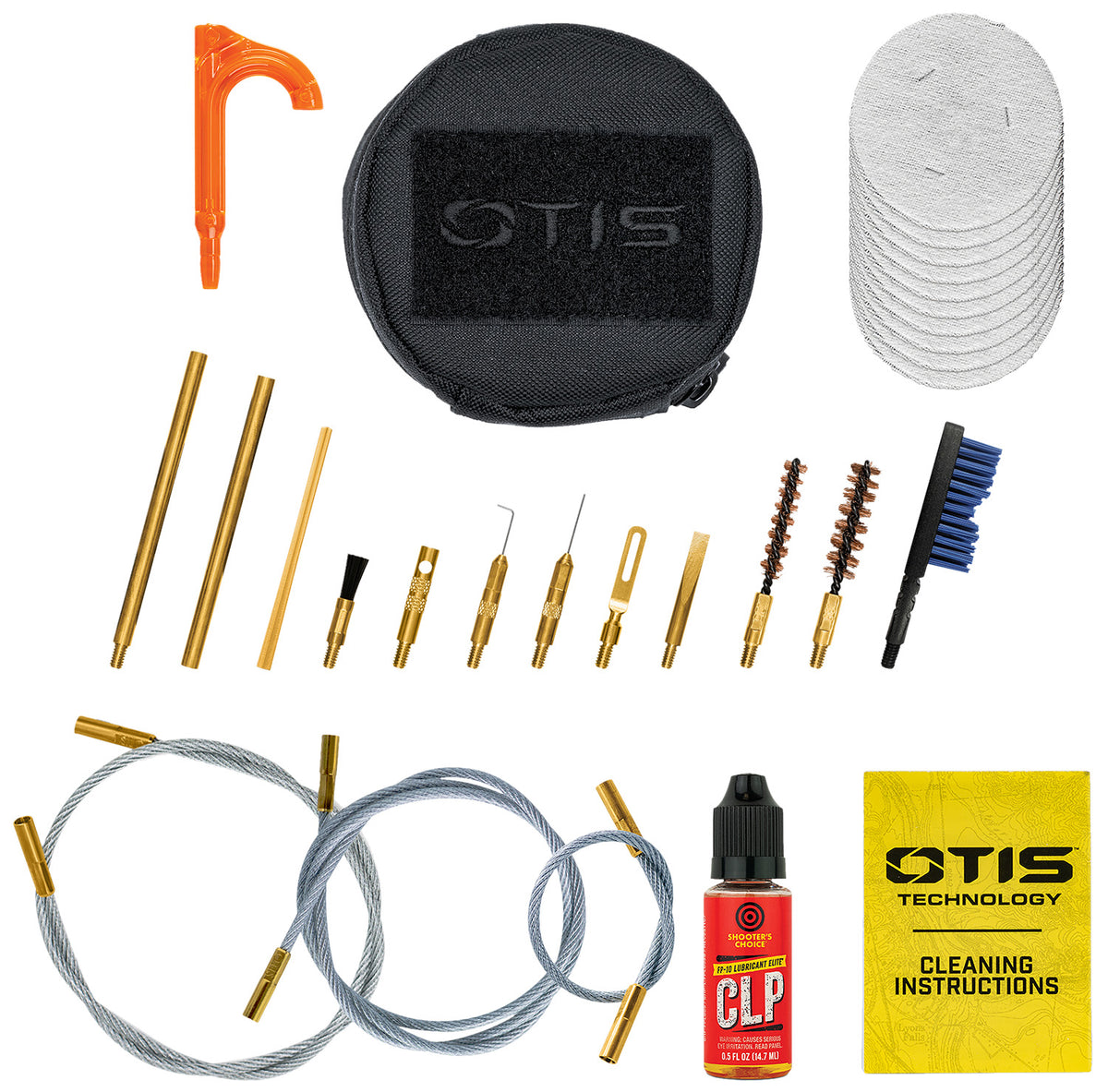 Otis 5.7mm Softpack Cleaning Kit with Bronze Bore Brush