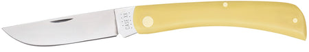 Case 00038 Sod Buster Pocket Knife with Full-Length Skinner Blade, Carbon Steel, Yellow Handle