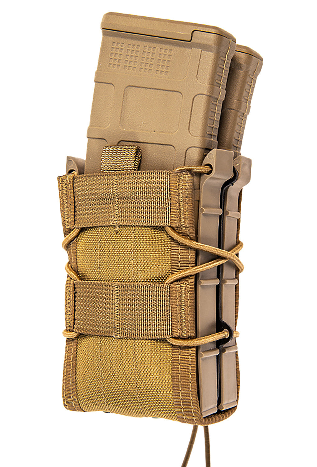 High Speed Gear TACO X2R Coyote Brown Nylon MOLLE Compatible Double Rifle Mag Carrier
