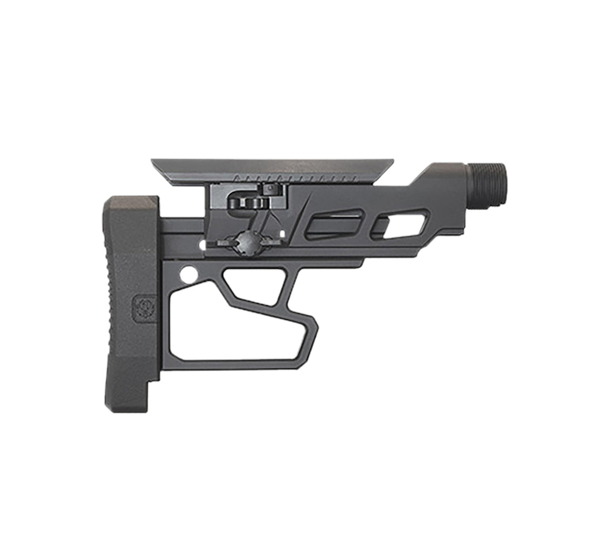 Ruger Precision Rifle Adjustable Buttstock Assembly Black Steel and Aluminum