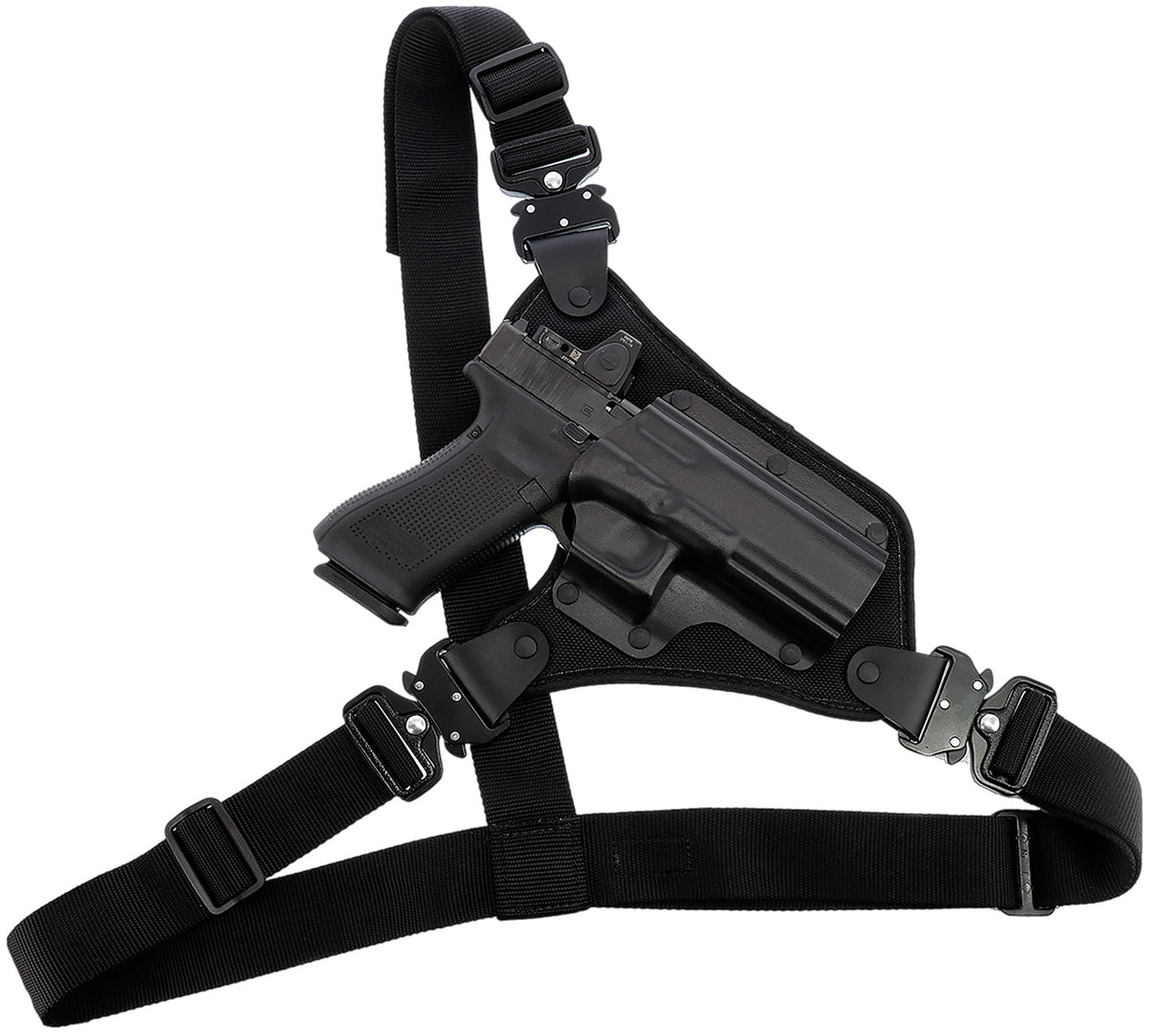 Galco High Ready Black Kydex Chest Holster for Ruger .357 Blackhawk 5.50" RH Up To 58" Chest