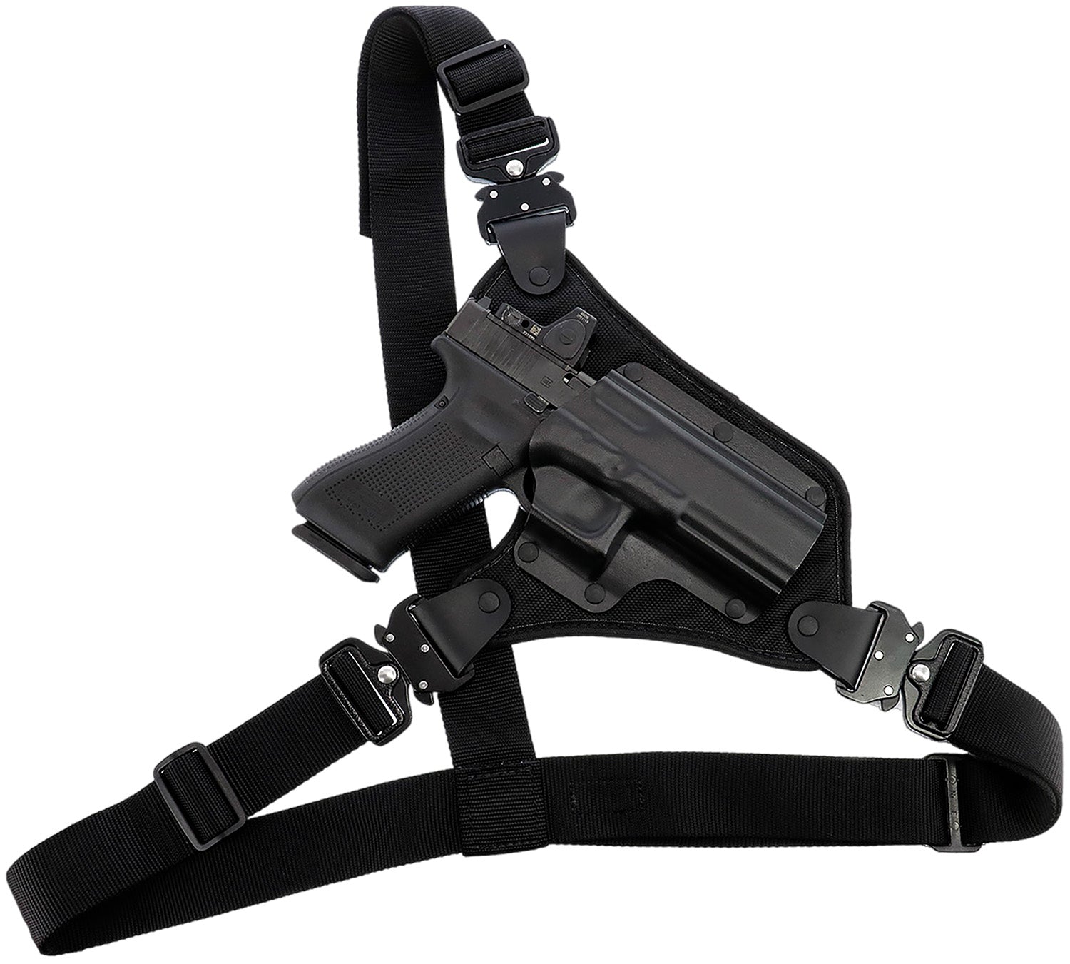 Galco High Ready Black Kydex Chest Holster for Ruger .357 Blackhawk 5.50" RH Up To 58" Chest