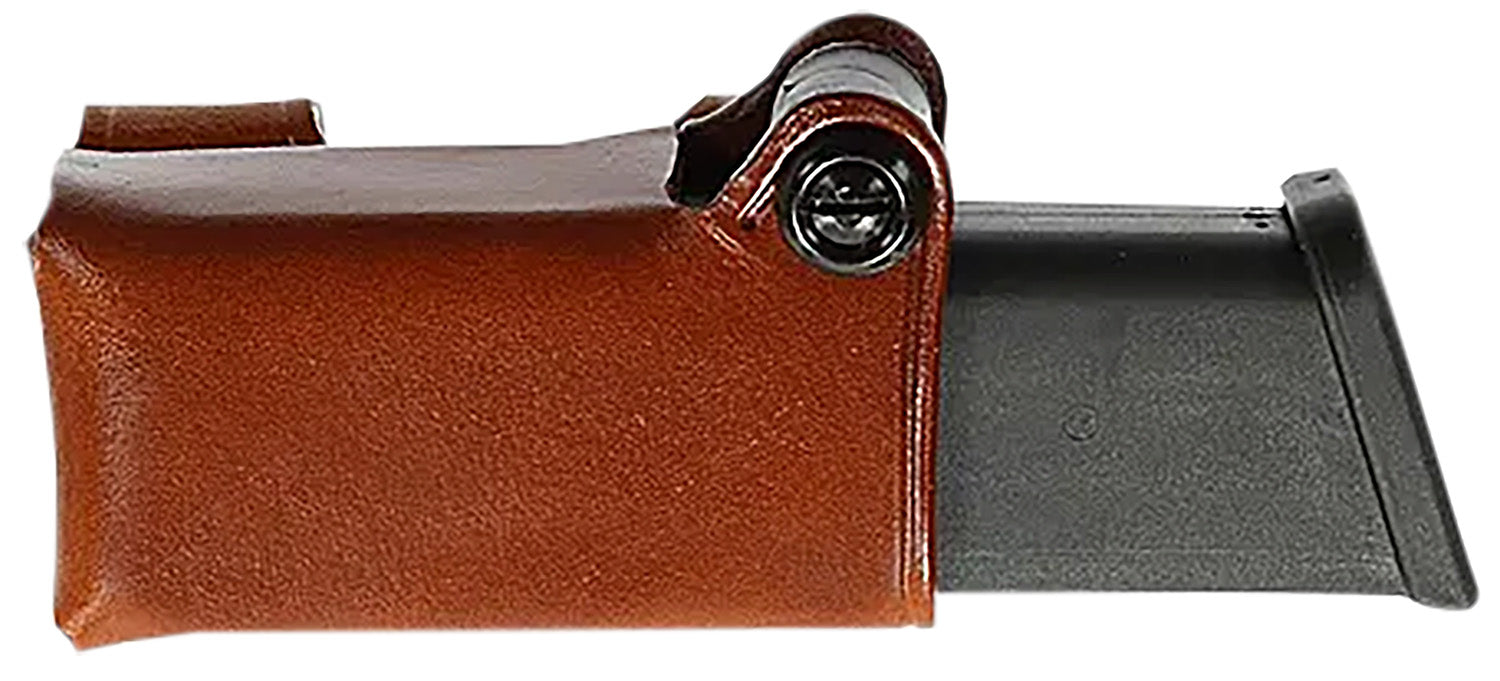 Galco HMC26 Tan Steerhide Horizontal Mag Carrier Fits S&W 1006 4506 645