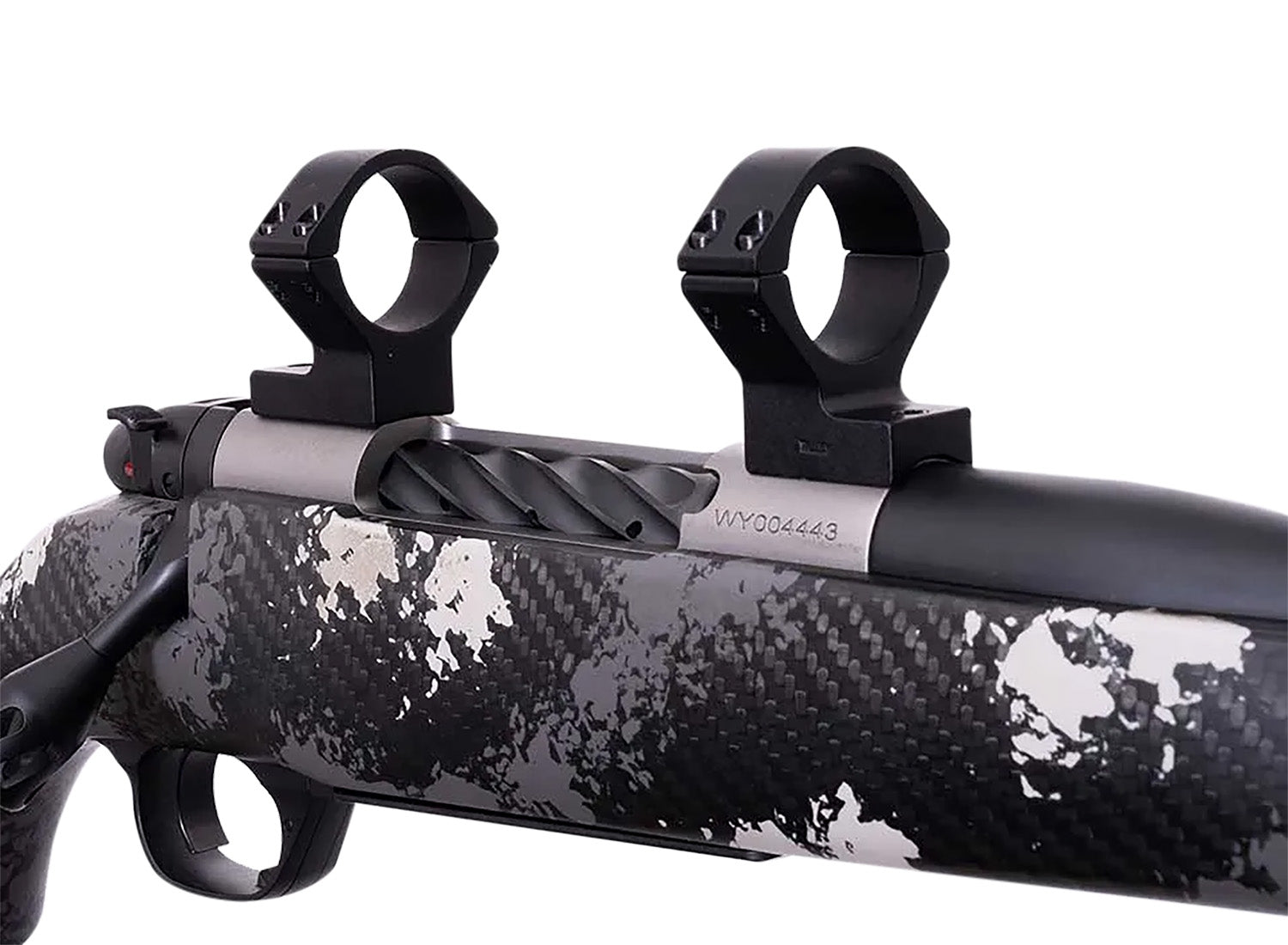 Weatherby TRBVLAS3 Medium Scope Ring/Mount Combo Matte Black 30mm Alloy Tube Fits Mark V Standard 6-Lug Action