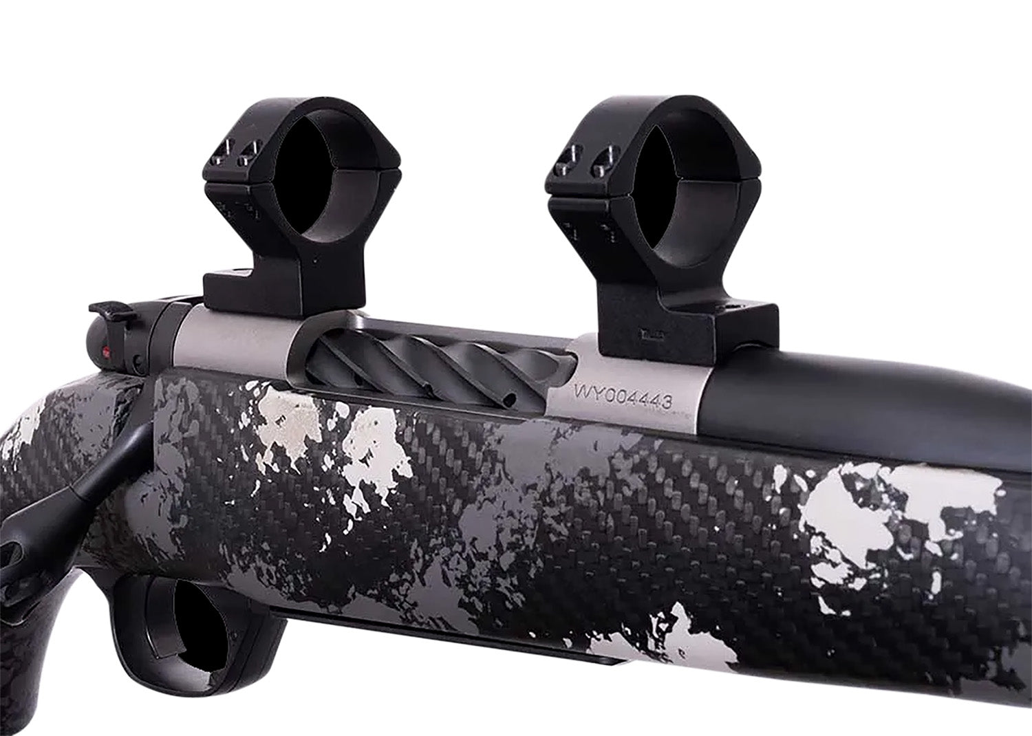 Weatherby W740705 Medium Scope Ring/Mount Combo Matte Black 30mm Alloy Tube Fits Mark V Magnum 9-Lug Action