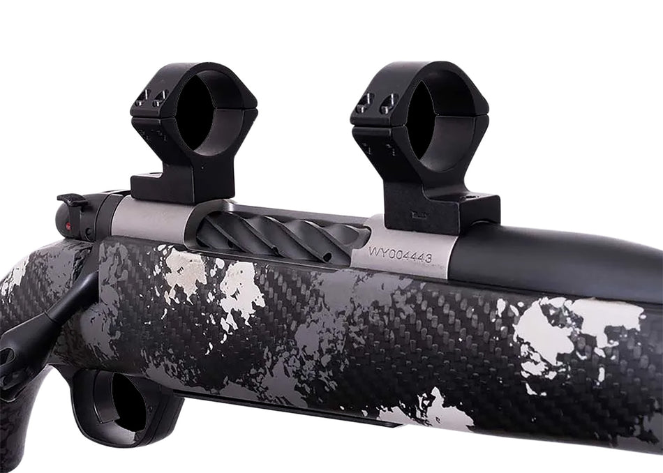 Weatherby W740705 Medium Scope Ring/Mount Combo Matte Black 30mm Alloy Tube Fits Mark V Magnum 9-Lug Action