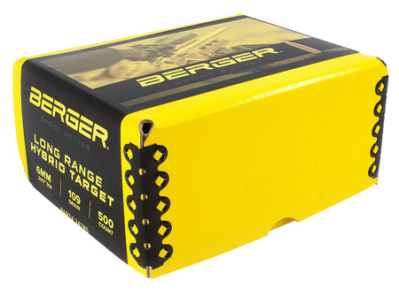 Berger Bullets 24785 6mm 109 Grain Long Range Hybrid Target 500ct