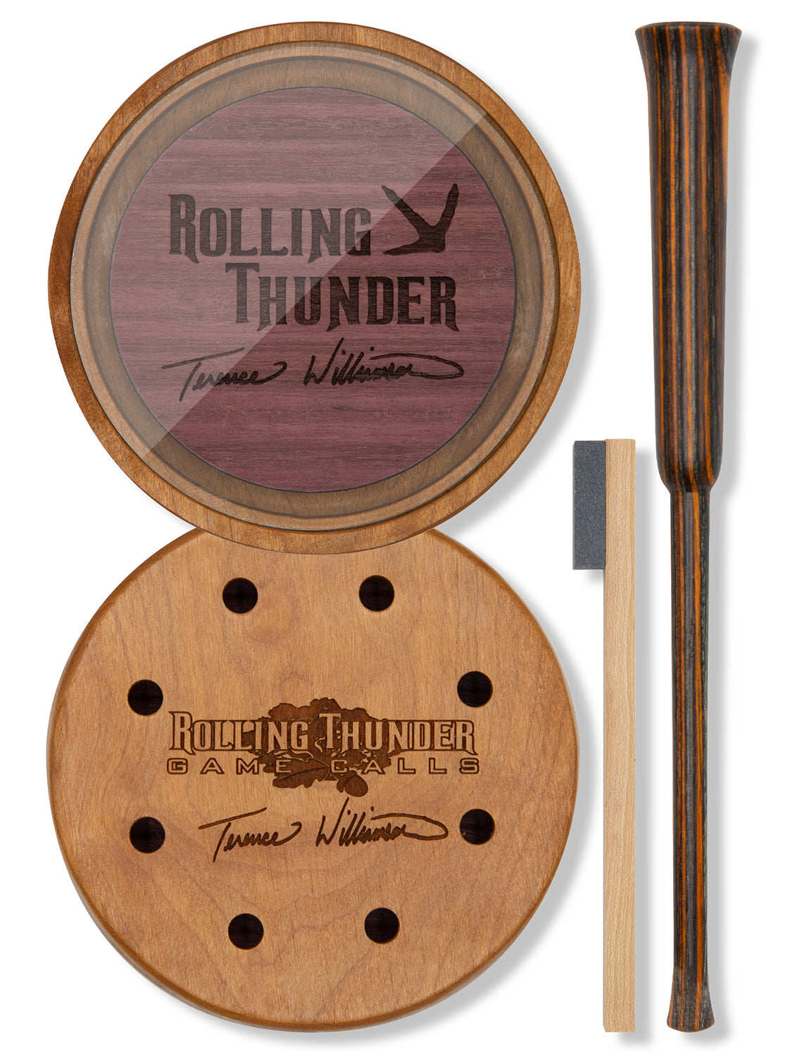 Rolling Thunder TCP-TW1 Turkey Attractant Pot Call with Striker by Williamson