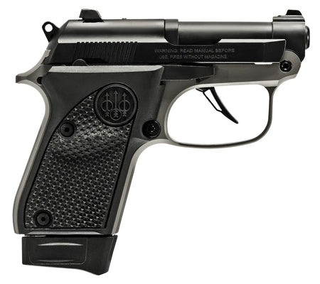 Beretta USA J20X22R8 20X Bobcat You're On Your Own 22 LR 8+1 2.40" Black Steel Barrel, Gray Cerakote ELS/Serrated Steel Slide, Black Polymer Frame w/Beavertail, Helica Texture Grip