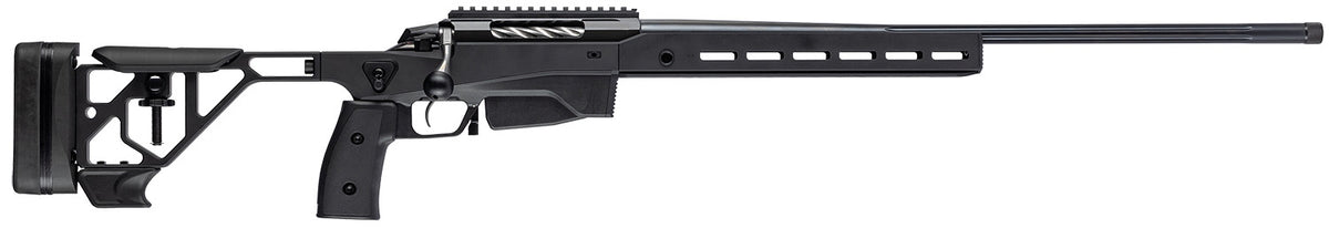 Tikka JRTXAGB33124 T3x Ace Game 300 Win Mag 10+1 24" Fluted Threaded Barrel, Black Cerakote Picatinny Rail Aluminum Receiver, M-LOK Handguard, Adjustable Aluminum Stock, Black Polymer Grip