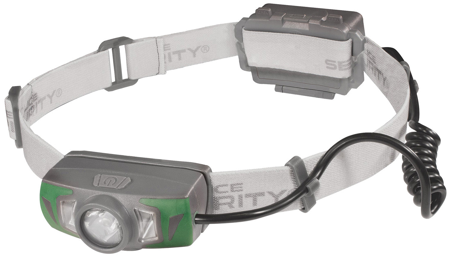 Police Security Twin Power Headlamp 550 Lumens Gray Dual Power LED