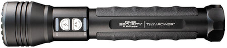 Police Security Twin Power Long Throw Black 1000 Lumens Dual Power Flashlight