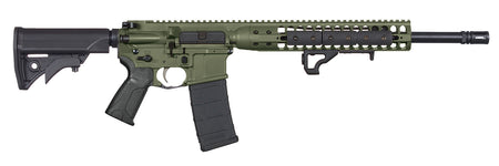 LWRC ICDIR3ODG16 DI 300 Blackout 30+1 16.10" Black Nitride Threaded Barrel, OD Green Receiver w/Picatinny, M-LOK Handguard, LWRC Adj Compact Black Polymer Stock, Black Magpul+ Grip, Ambidextrous