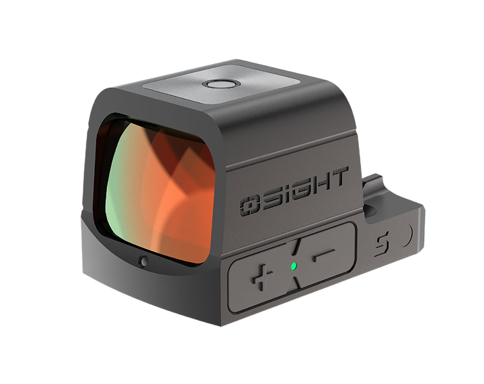 Osight S Black Anodized Reflex Sight 1x 2 MOA Dot Plus 32 MOA Circle