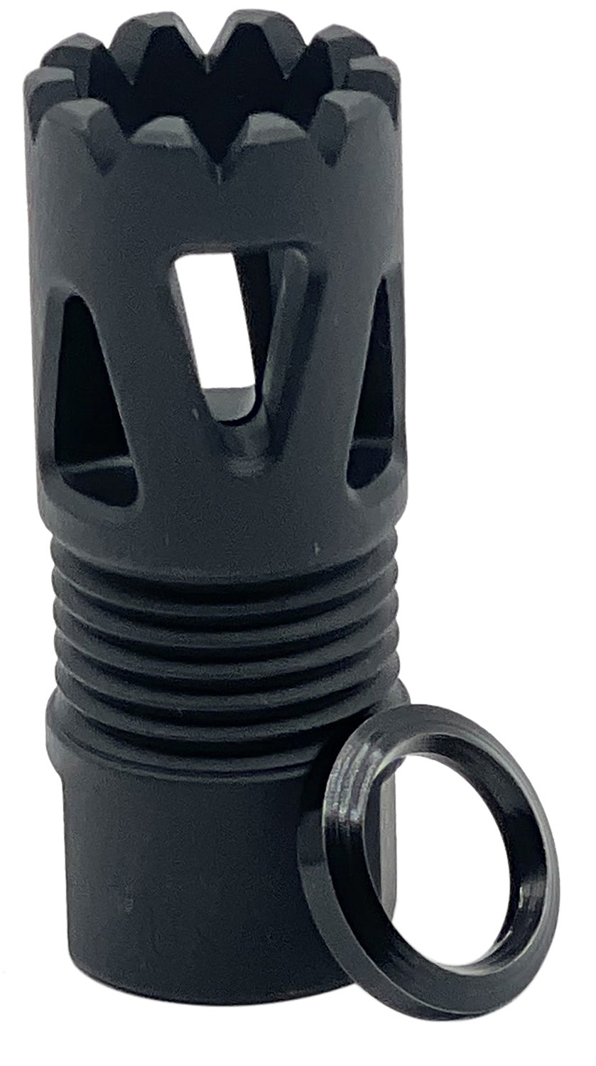 LBE Unlimited ARFHTP556 Flash Hider Tri-Port Black 5.56 NATO 1/2"x28
