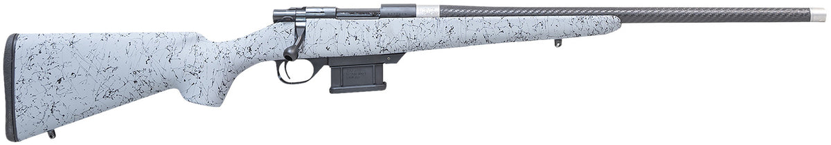 Howa HCE6ARCGRY 1500 Carbon Elevate 6mm ARC 20" Carbon Fiber Wrapped Threaded Barrel, Black Drilled & Tapped Steel Receiver, Fixed Stocky's Gray w/Black Webbing Synthetic Stock, Right Hand