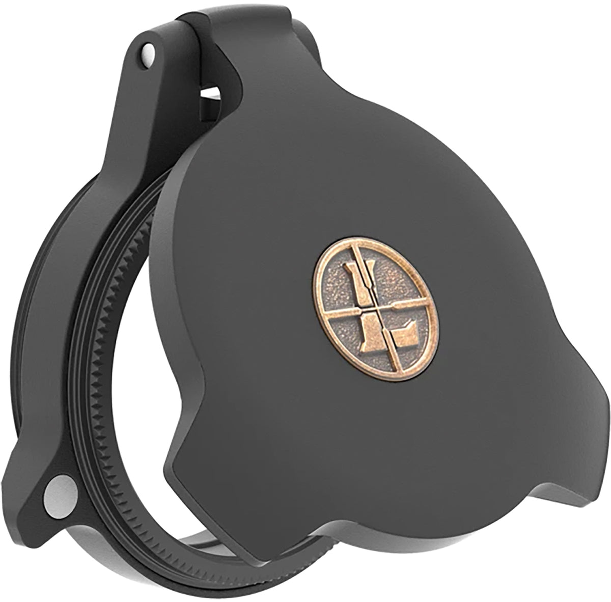 Leupold 58755 Alumina 28mm Objective Screw-On Flip-Open Scope Cover Black Aluminum