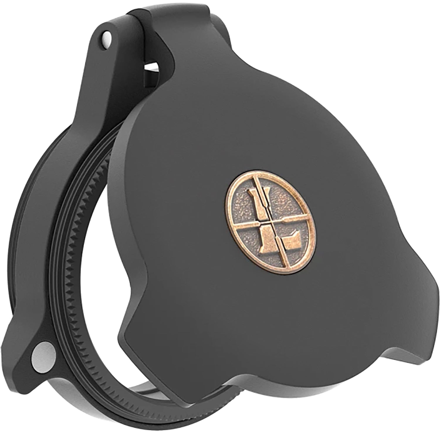 Leupold 58755 Alumina 28mm Objective Screw-On Flip-Open Scope Cover Black Aluminum