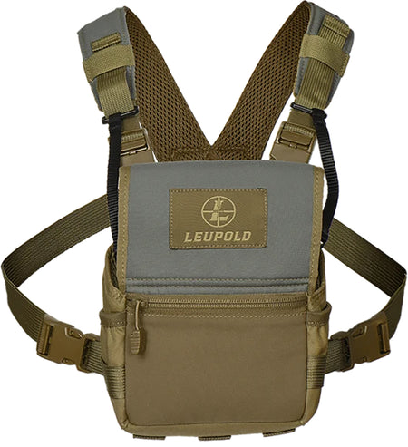 Leupold 181882 Pro Guide 2 Binocular Field Harness with Accessory Pockets Tan/Gray