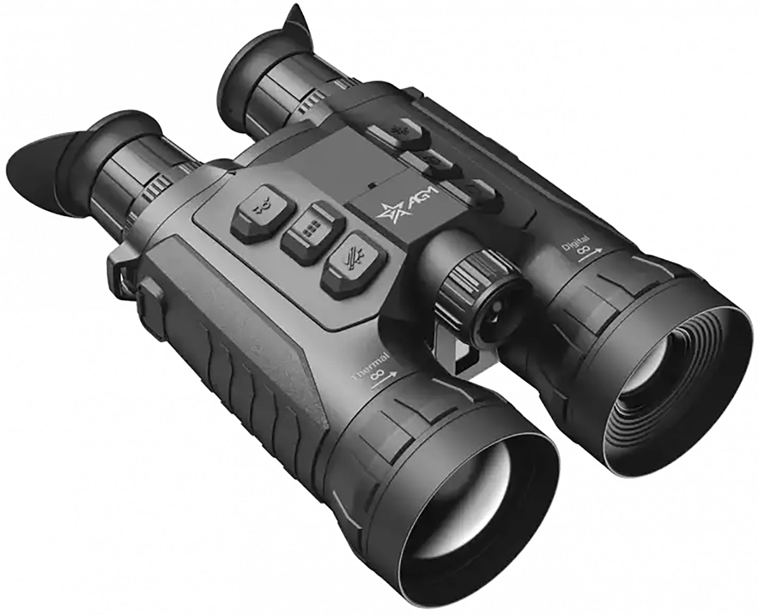 AGM ObservIR OBSE60-1280-LRF 60mm 2.5x-28x Black Thermal Night Vision Binocular