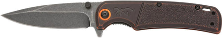 Browning 3220581B Buckmark Slim Wash Folder Orange/Black Boxed