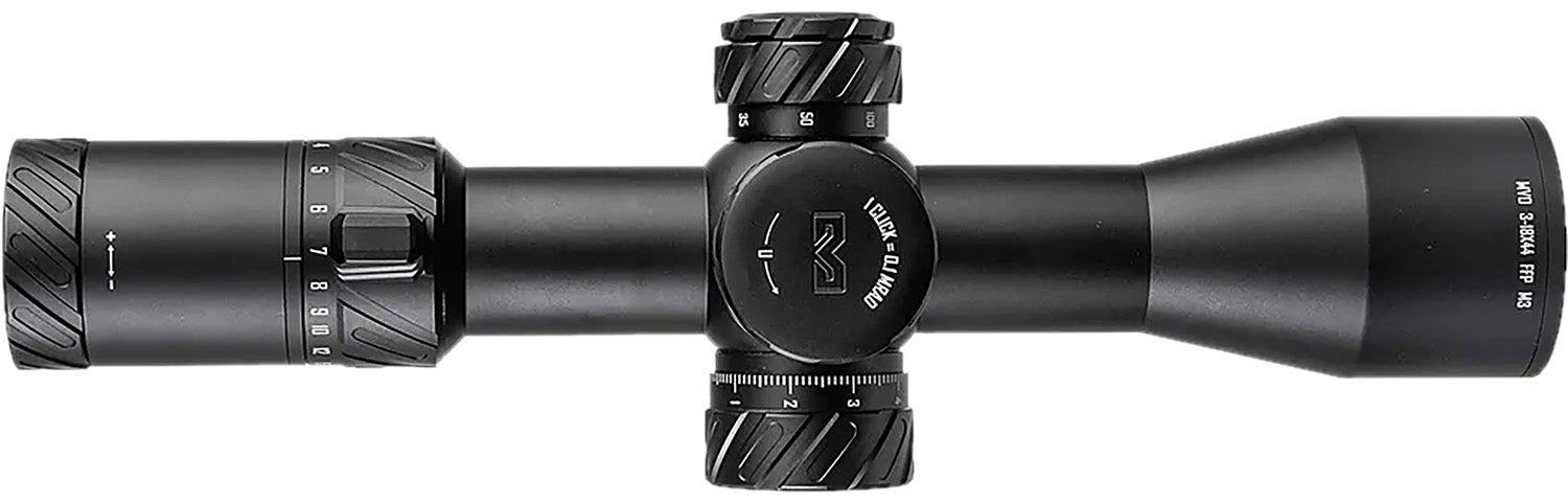 Meprolight USA 901246703 MVO 3-18x44mm 34mm Tube M3 MIL Illuminated Green/Red Reticle Riflescope Black
