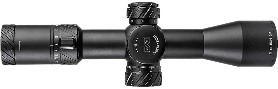 Meprolight USA 901246703 MVO 3-18x44mm 34mm Tube M3 MIL Illuminated Green/Red Reticle Riflescope Black
