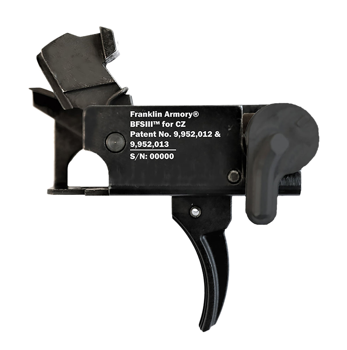 Franklin Armory Binary Firing System GEN 3 Black Curved Trigger CZ Scorpion