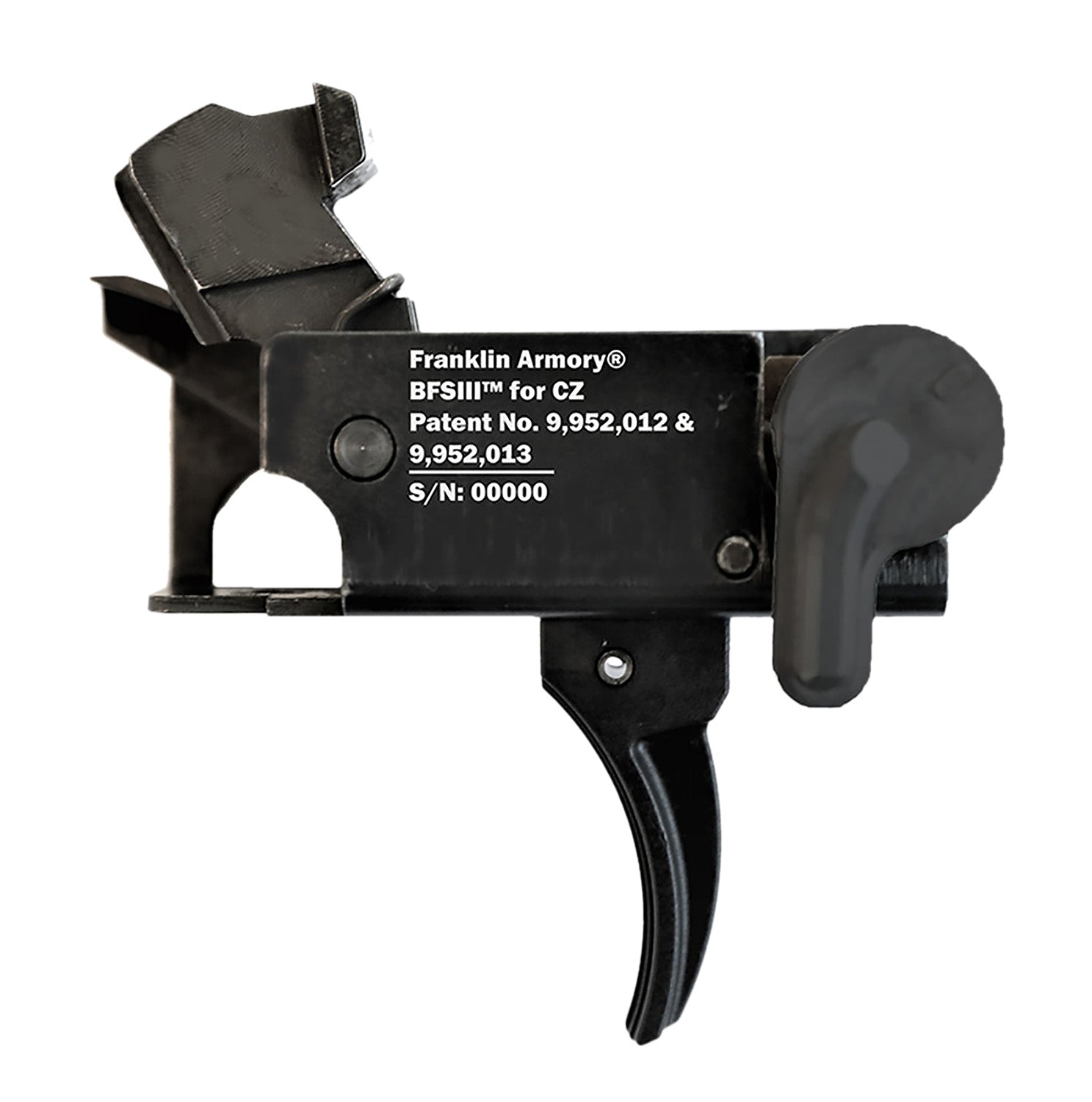 Franklin Armory Binary Firing System GEN 3 Black Curved Trigger CZ Scorpion