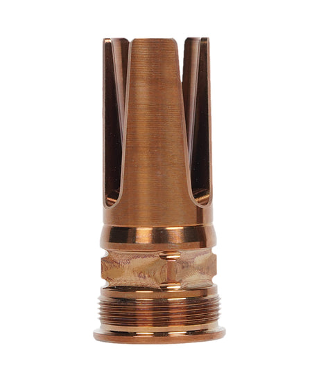 Q LLC ACCFH5/8248.6 Flash Hider 8.6 Blackout Muzzle Device Steel 5/8"x24 Threads
