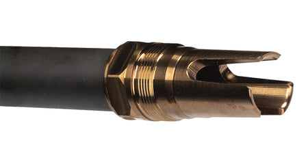 Q LLC ACCFH3/4-24 Flash Hider 7.62 Muzzle Device Steel 3/4"x24 Threads