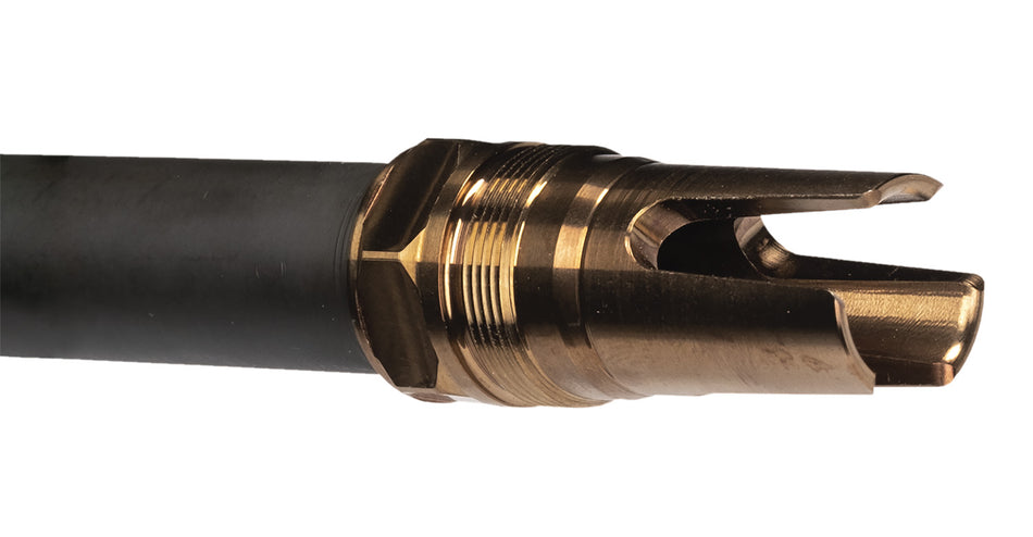 Q LLC ACCFH3/4-24 Flash Hider 7.62 Muzzle Device Steel 3/4"x24 Threads