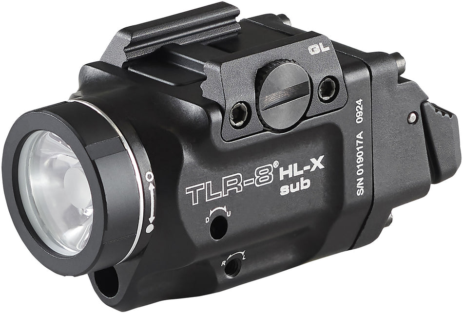 Streamlight 69466 TLR-8 Glock 43x/48 Rail Mount Light 1,000 Lumens Red Aiming Laser Black