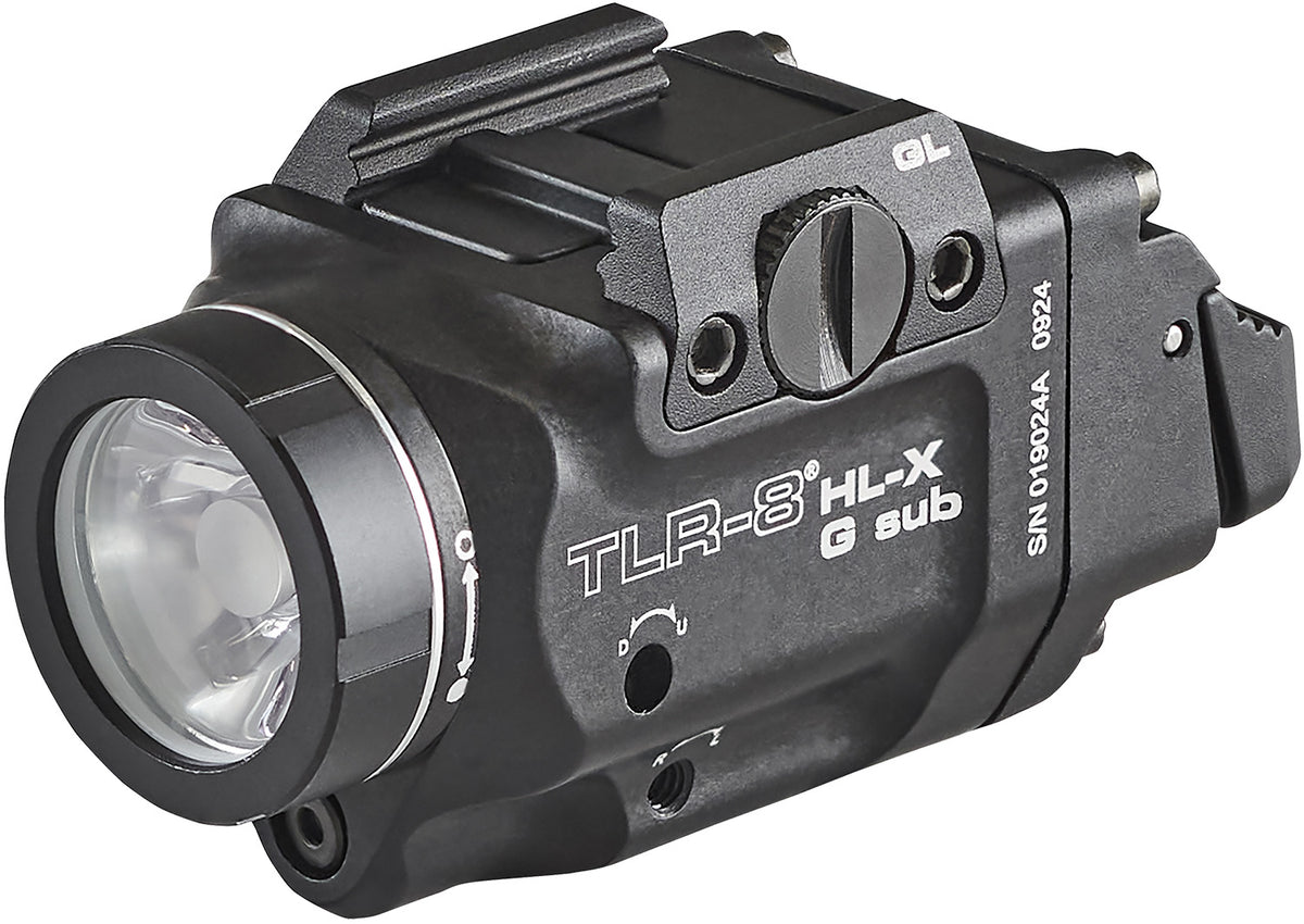 Streamlight 69476 TLR-8 Glock 43x/48 Rail Mount Light 1,000 Lumens Green Aiming Laser Black