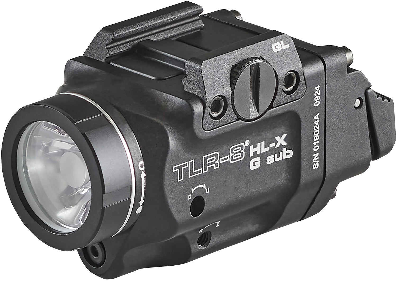 Streamlight 69476 TLR-8 Glock 43x/48 Rail Mount Light 1,000 Lumens Green Aiming Laser Black